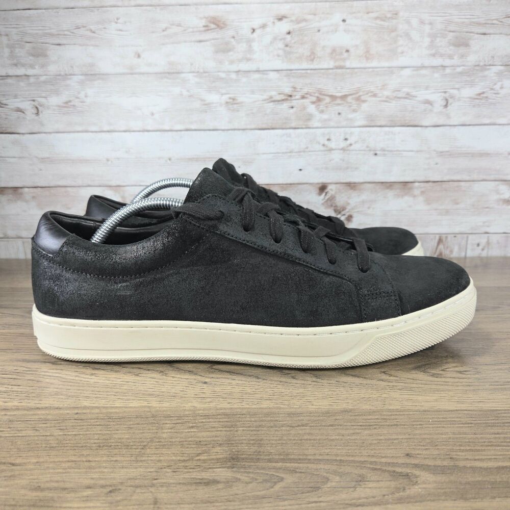 Vince Brady Mens Black Suede Leather Dress Up Sneakers Lace-up size 11 EU 45